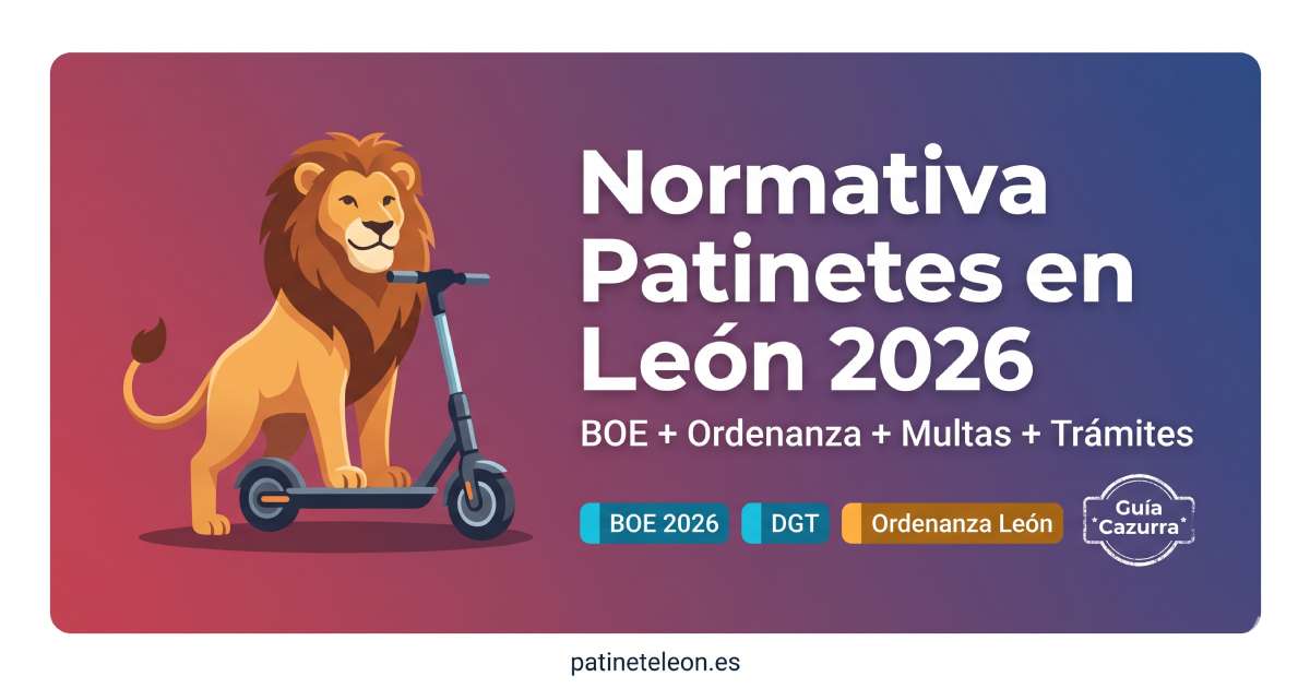 Guía normativa para patinetes eléctricos y VMP en León 2026